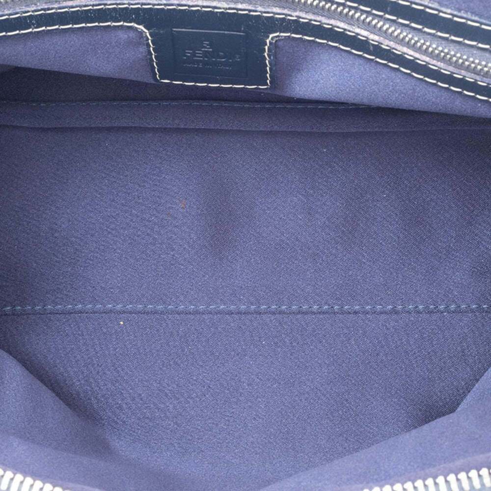 FENDI Cream Canvas Zucca Shoulder Bag - Picture 9 of 16
